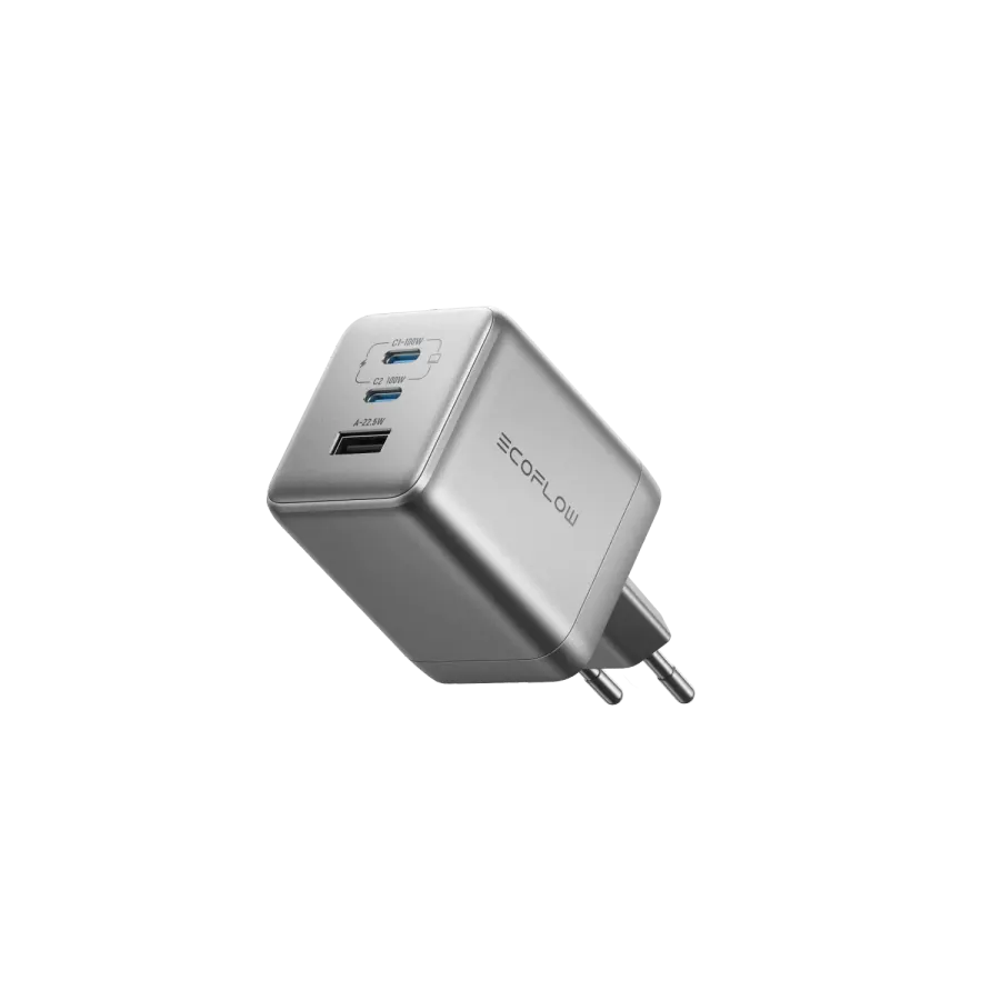 EcoFlow RAPID Pro nabíjačka (100W, 3 Porty, GaN)